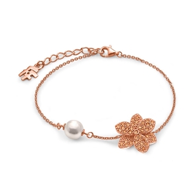 Blooming Grace Silver 925 18k Rose Gold Plated Bracelet-
